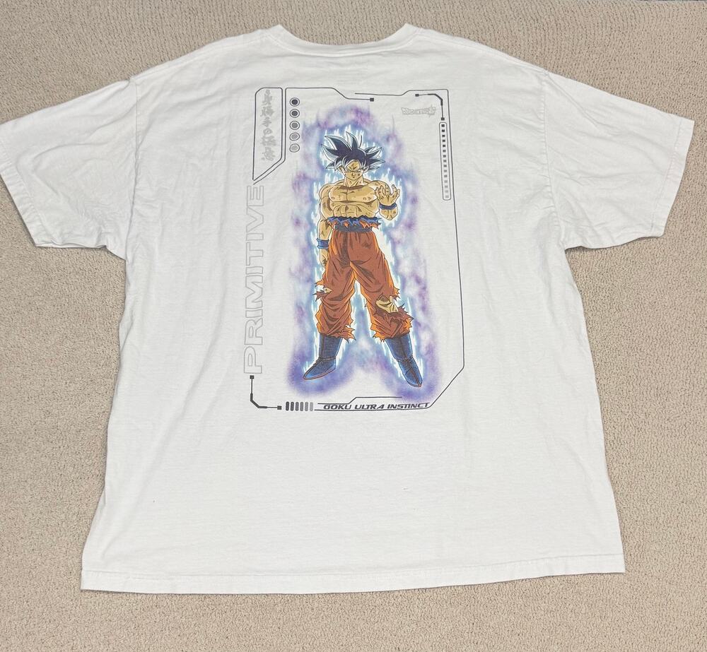 Primitive Dragon Ball Super Goku Ultra Instinct Tee 2XL